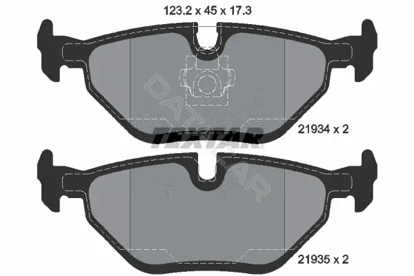 Тормозные колодки TEXTAR 2193402