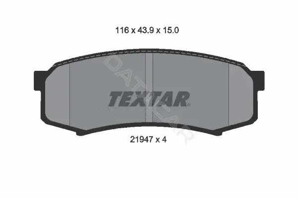 Тормозные колодки TEXTAR 2194701