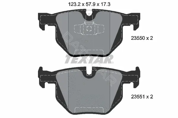 Тормозные колодки TEXTAR 2355001