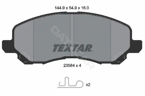 Тормозные колодки TEXTAR 2358401