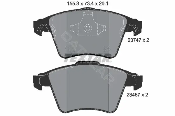 Тормозные колодки TEXTAR 2374702