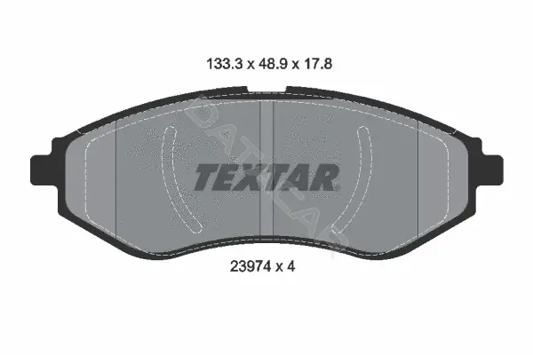 Тормозные колодки TEXTAR 2397401