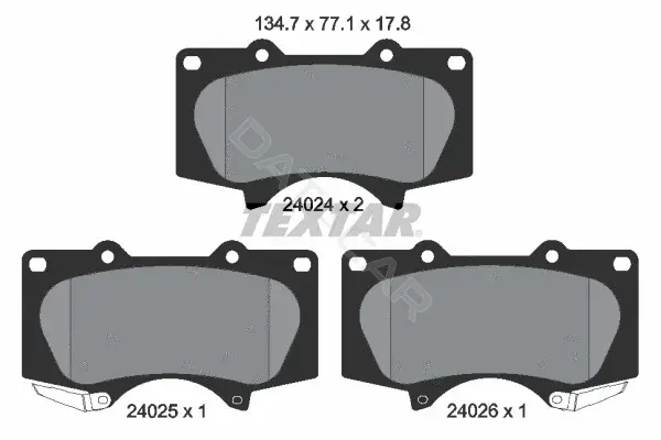 Тормозные колодки TEXTAR 2402401