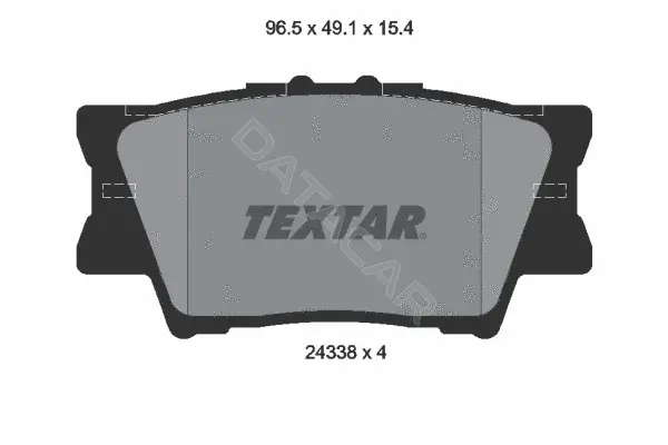 Тормозные колодки TEXTAR 2433801
