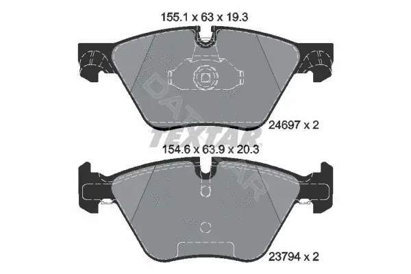Тормозные колодки TEXTAR 2469701