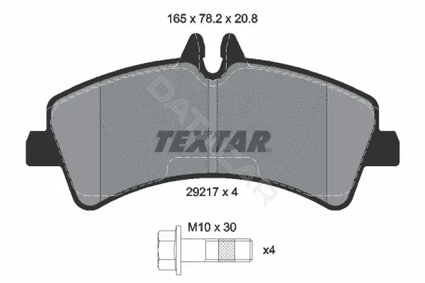 Тормозные колодки TEXTAR 2921702