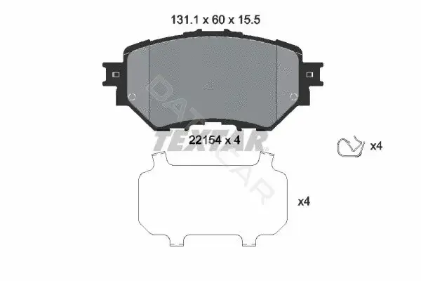 Тормозные колодки TEXTAR 2215401