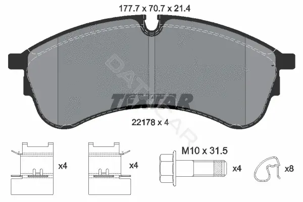 Тормозные колодки TEXTAR 2217801