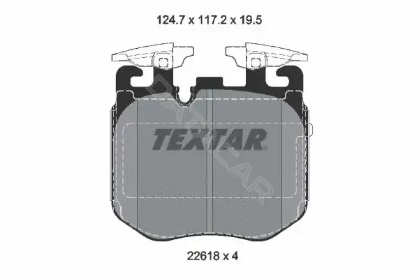 Тормозные колодки TEXTAR 2261801
