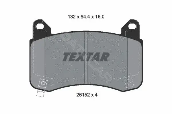 Тормозные колодки TEXTAR 2615201