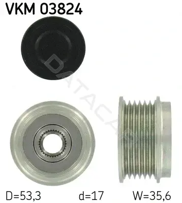 Шкив генератора SKF VKM03824