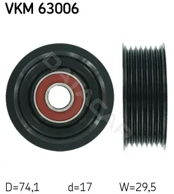 Ролик ремня генератора SKF VKM63006