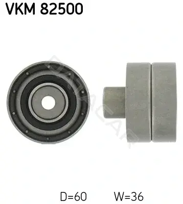 Ролик обводной ремня грм SKF VKM82500
