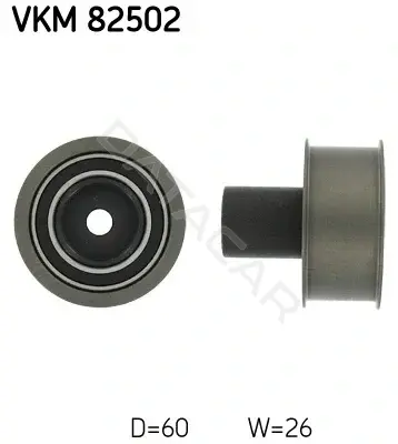 Ролик обводной ремня грм SKF VKM82502
