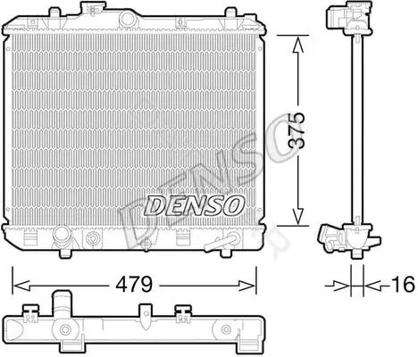 Радиатор охлаждения DENSO DRM47028