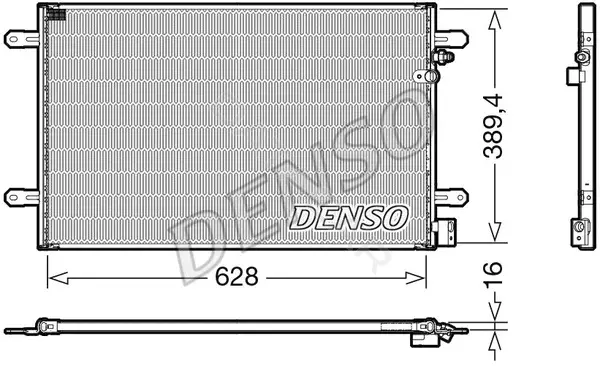 Радиатор кондиционера DENSO DCN02037