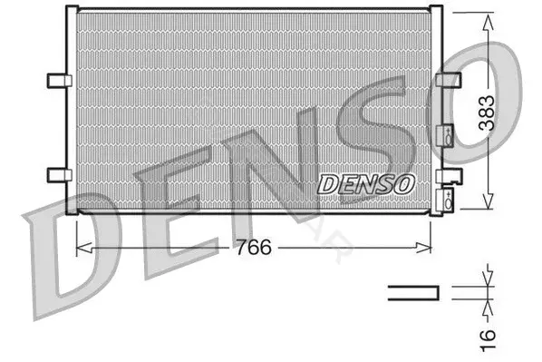 Радиатор кондиционера DENSO DCN10009