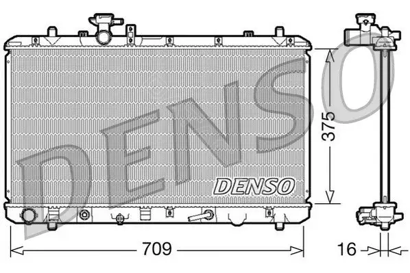 Радиатор охлаждения DENSO DRM47024