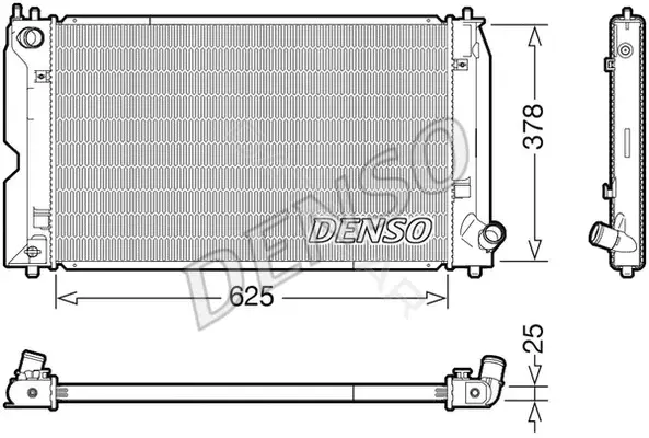 Радиатор охлаждения DENSO DRM50119