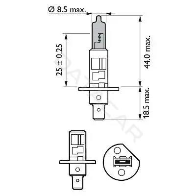 Лампочки PHILIPS 12258WVUB1