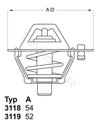 Термостат WAHLER 3119.88D5