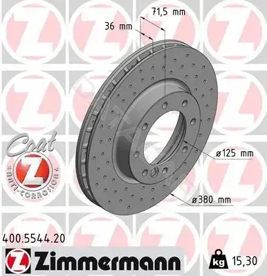 Тормозные диски ZIMMERMANN 400.5544.20