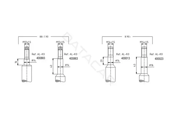 Амортизаторы AL-KO 400023