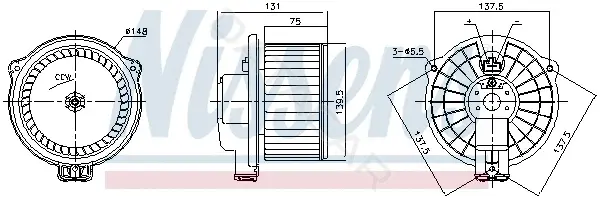Моторчик печки NISSENS 87717