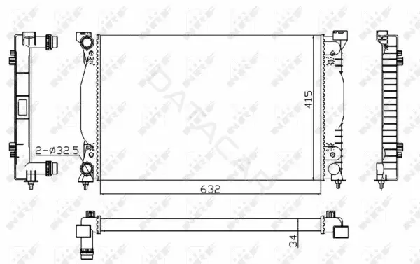 Радиатор охлаждения NRF 50539A
