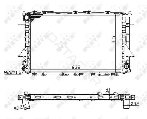 Радиатор охлаждения NRF 51320A