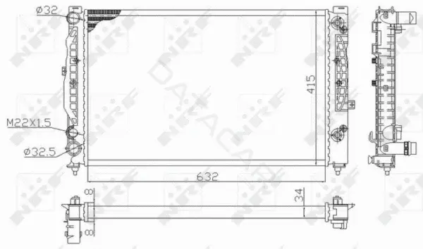 Радиатор охлаждения NRF 59101