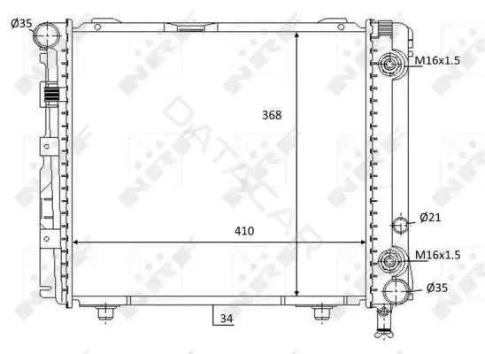 Радиатор охлаждения NRF 59103