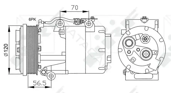 Компрессор кондиционера NRF 32250