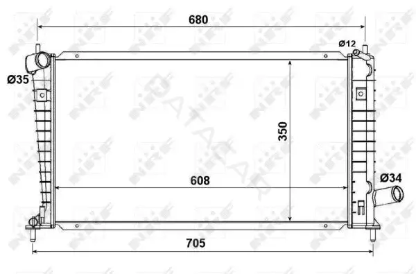 Радиатор охлаждения NRF 53189