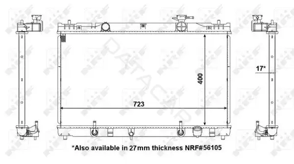 Радиатор охлаждения NRF 53587
