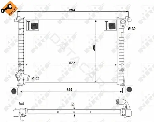 Радиатор охлаждения NRF 53807