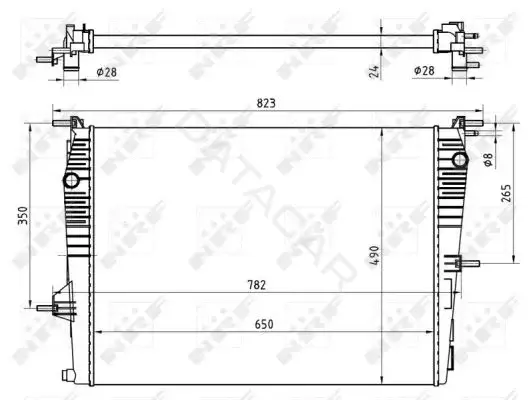 Радиатор охлаждения NRF 53965
