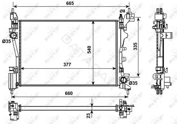 Радиатор охлаждения NRF 53981