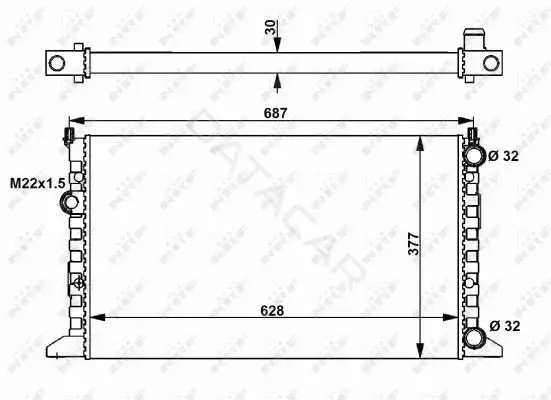 Радиатор охлаждения NRF 54657
