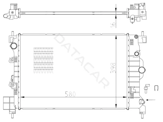 Радиатор охлаждения NRF 550003