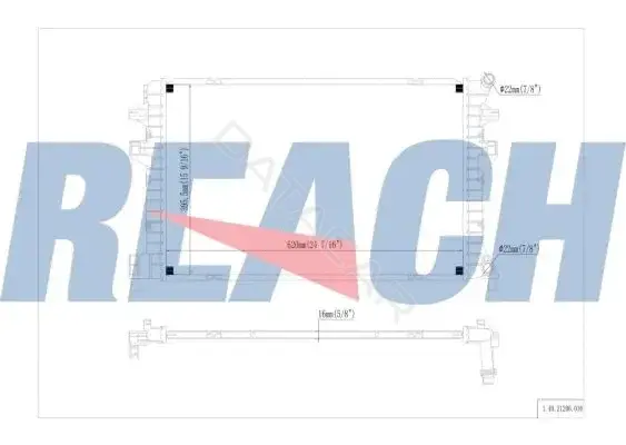 Радиатор охлаждения REACH 1.40.21206.016
