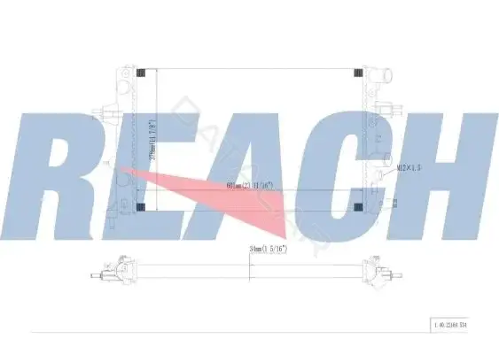 Радиатор охлаждения REACH 1.40.22164.534