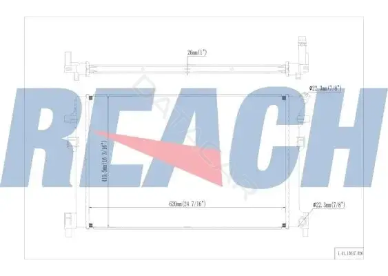 Радиатор охлаждения REACH 1.41.13617.026