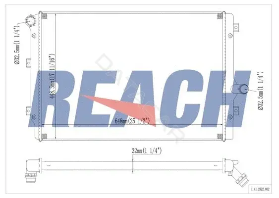Радиатор охлаждения REACH 1.41.2822.032