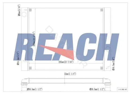 Радиатор охлаждения REACH 1.41.2942.432