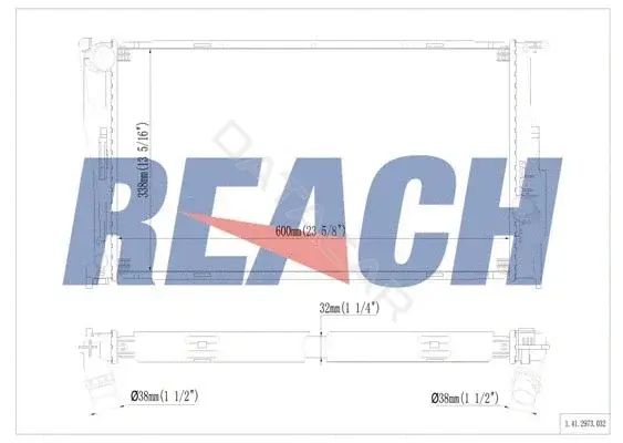 Радиатор охлаждения REACH 1.41.2973.032
