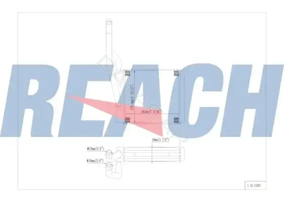 Радиатор печки REACH 1.18.11205