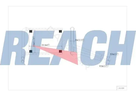 Радиатор печки REACH 1.18.12316
