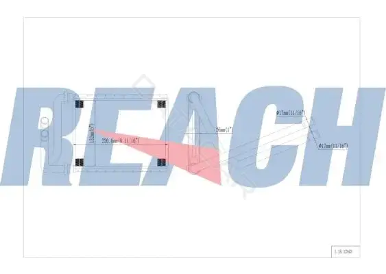 Радиатор печки REACH 1.18.12463