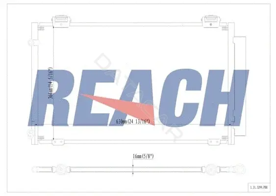 Радиатор кондиционера REACH 1.31.3299.PDH
